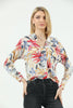 Women's Printed Pocket Detail Top - WST376