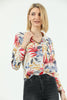 Women's Printed Pocket Detail Top - WST376