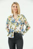 Women's Printed Pocket Detail Top - WST377