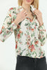 Women's Printed Pocket Detail Top - WST379