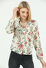 Women's Printed Pocket Detail Top - WST379