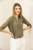 Women's Button Detail Top - WST400