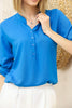 Women's Button Detail Top - WST402