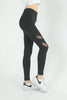 Women's Mesh Panel Detail Active Wear Leggings - WAL141