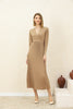 Women's Pleated Tie Detail Maxi Dress - MWMSD199
