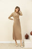 Women's Pleated Tie Detail Maxi Dress - MWMSD199