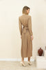 Women's Pleated Tie Detail Maxi Dress - MWMSD199