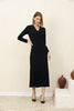Women's Pleated Tie Detail Maxi Dress - MWMSD201