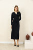 Women's Pleated Tie Detail Maxi Dress - MWMSD201