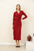 Women's Pleated Tie Detail Maxi Dress - MWMSD200
