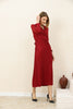 Women's Pleated Tie Detail Maxi Dress - MWMSD200