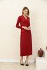 Women's Pleated Tie Detail Maxi Dress - MWMSD200