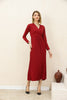 Women's Pleated Tie Detail Maxi Dress - MWMSD200