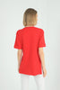 Women's Oversized Printed Detail Cotton T-Shirt MEPST568