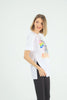 Women's Oversized Printed Detail Cotton T-Shirt MEPST584