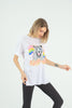 Women's Oversized Printed Detail Cotton T-Shirt MEPST584