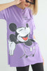 Women's Oversized Printed Detail Cotton T-Shirt MEPST572