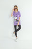 Women's Oversized Printed Detail Cotton T-Shirt MEPST572