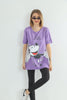 Women's Oversized Printed Detail Cotton T-Shirt MEPST572