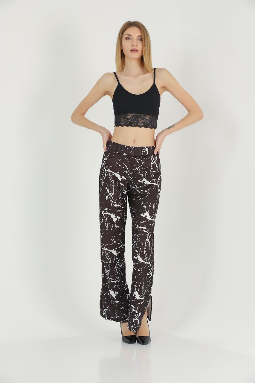 Women's Printed Wide Leg Pants - MWPWLP7