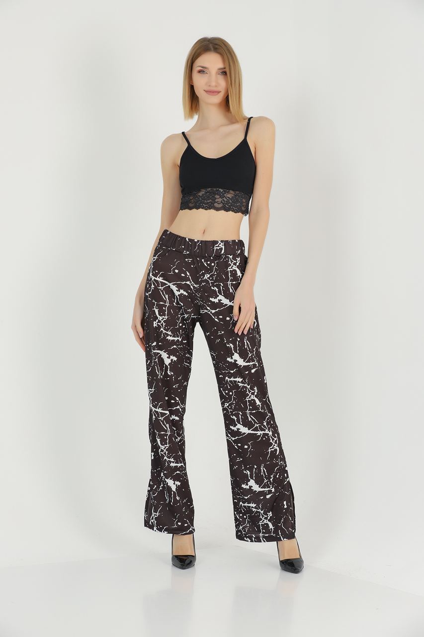 Women's Printed Wide Leg Pants - MWPWLP7