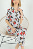 Women's 2 Piece Printed Night Wear Co Ord Set - WNCS120