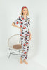 Women's 2 Piece Printed Night Wear Co Ord Set - WNCS120