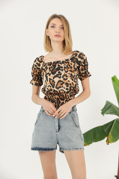 Women's Printed Detail Top - WST414