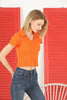 Women's Ribbed Crop Polo Top - WST419