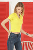 Women's Ribbed Crop Polo Top - WST421