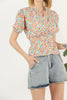 Women's Printed Detail Top - WST435