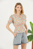 Women's Printed Detail Top - WST435