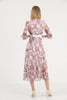 Women's Chiffon Overlay Printed Premium Tailored Maxi Dress - MWMSD209