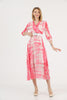 Women's Chiffon Overlay Printed Premium Tailored Maxi Dress - MWMSD212