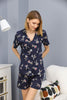 Women's 2 Piece Printed Night Wear Co Ord Set - WNCS127