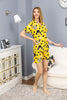 Women's 2 Piece Printed Night Wear Co Ord Set - WNCS130