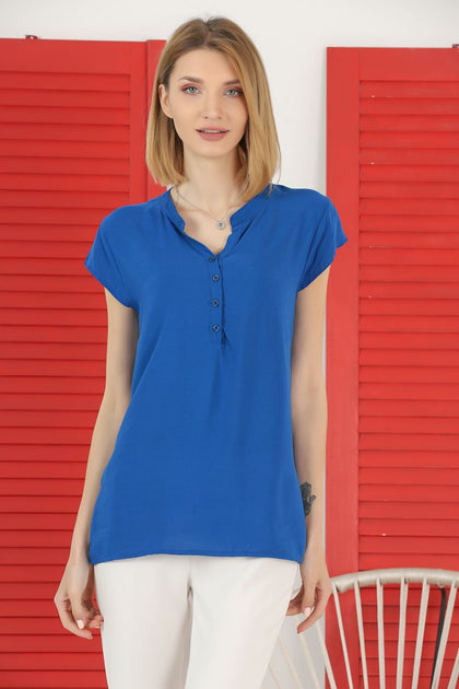 Women's Button Detail Top - WST447