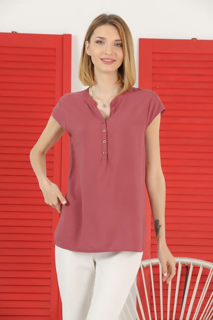 Women's Button Detail Top - WST451