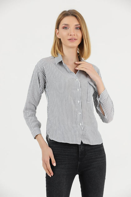 Women's Button Detail Top - WST456