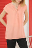 Women's Button Detail Top - WST464