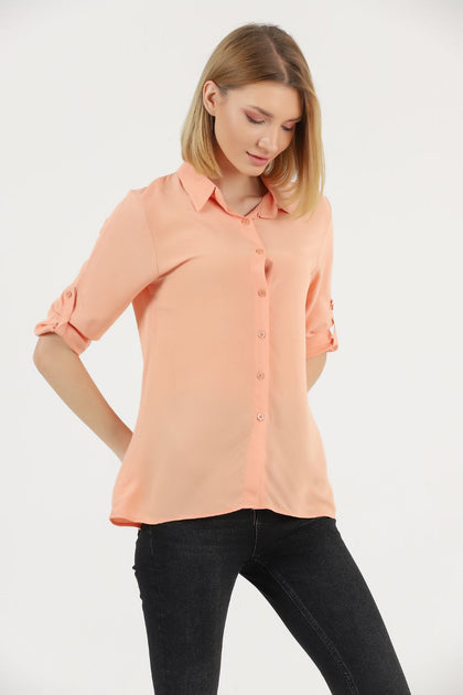 Women's Button Detail Top - WST473