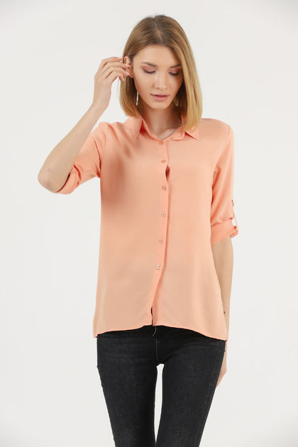 Women's Button Detail Top - WST473