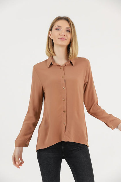 Women's Button Detail Top - WST474