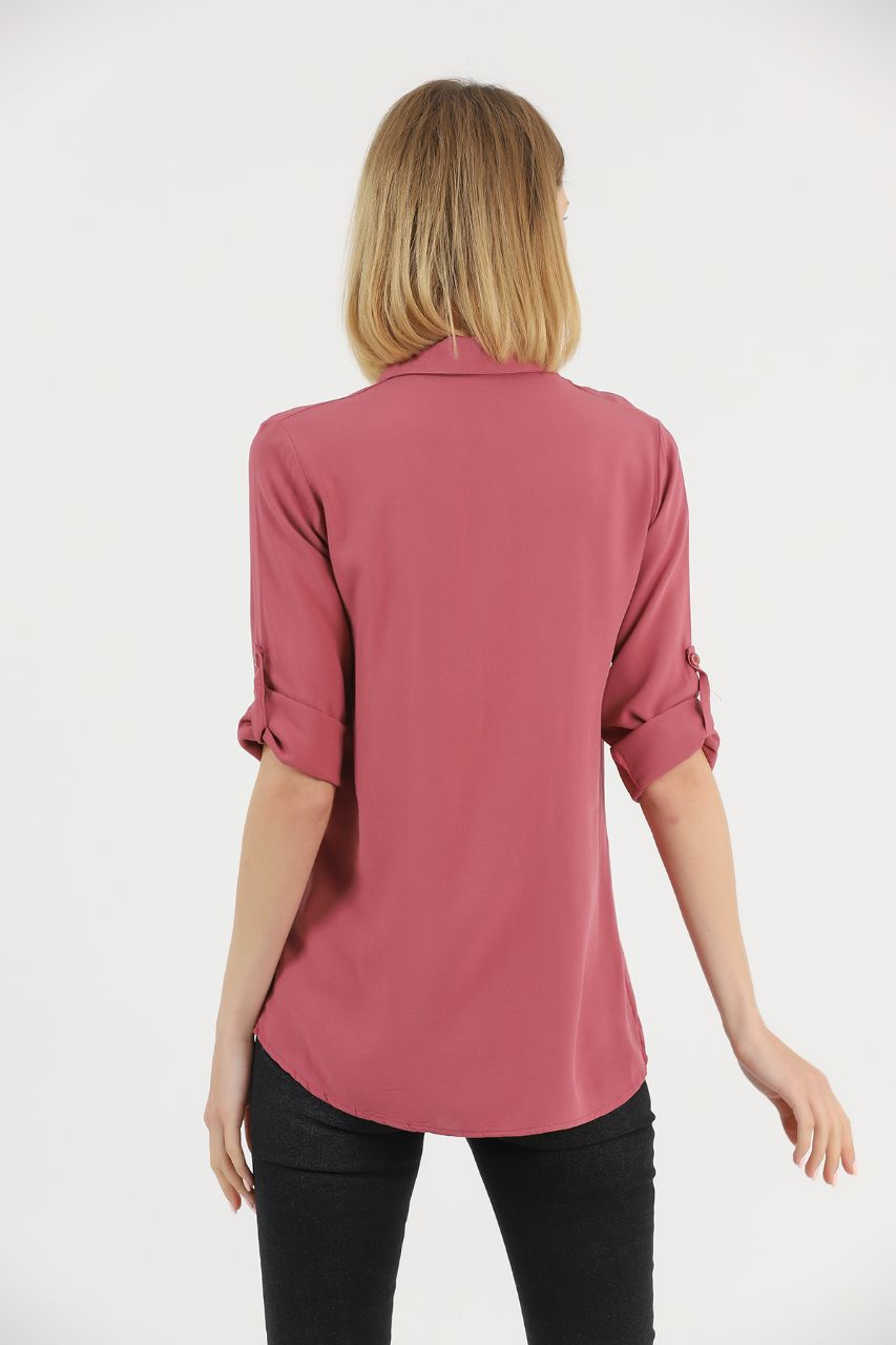 Women's Button Detail Top - WST476