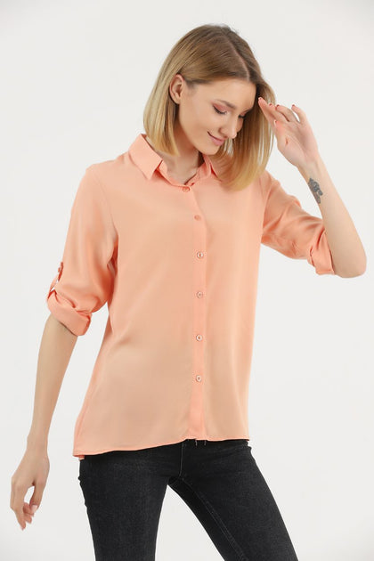 Women's Button Detail Top - WST478