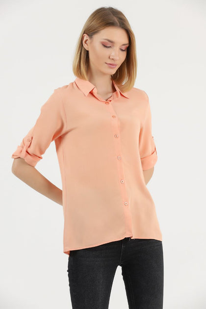 Women's Button Detail Top - WST478