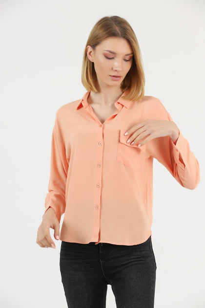 Women's Button Detail Top - WST481