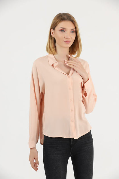 Women's Button Detail Top - WST483