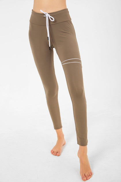 Women's Striped Detail Active Wear Leggings - WAL143