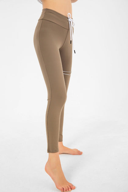 Women's Striped Detail Active Wear Leggings - WAL143